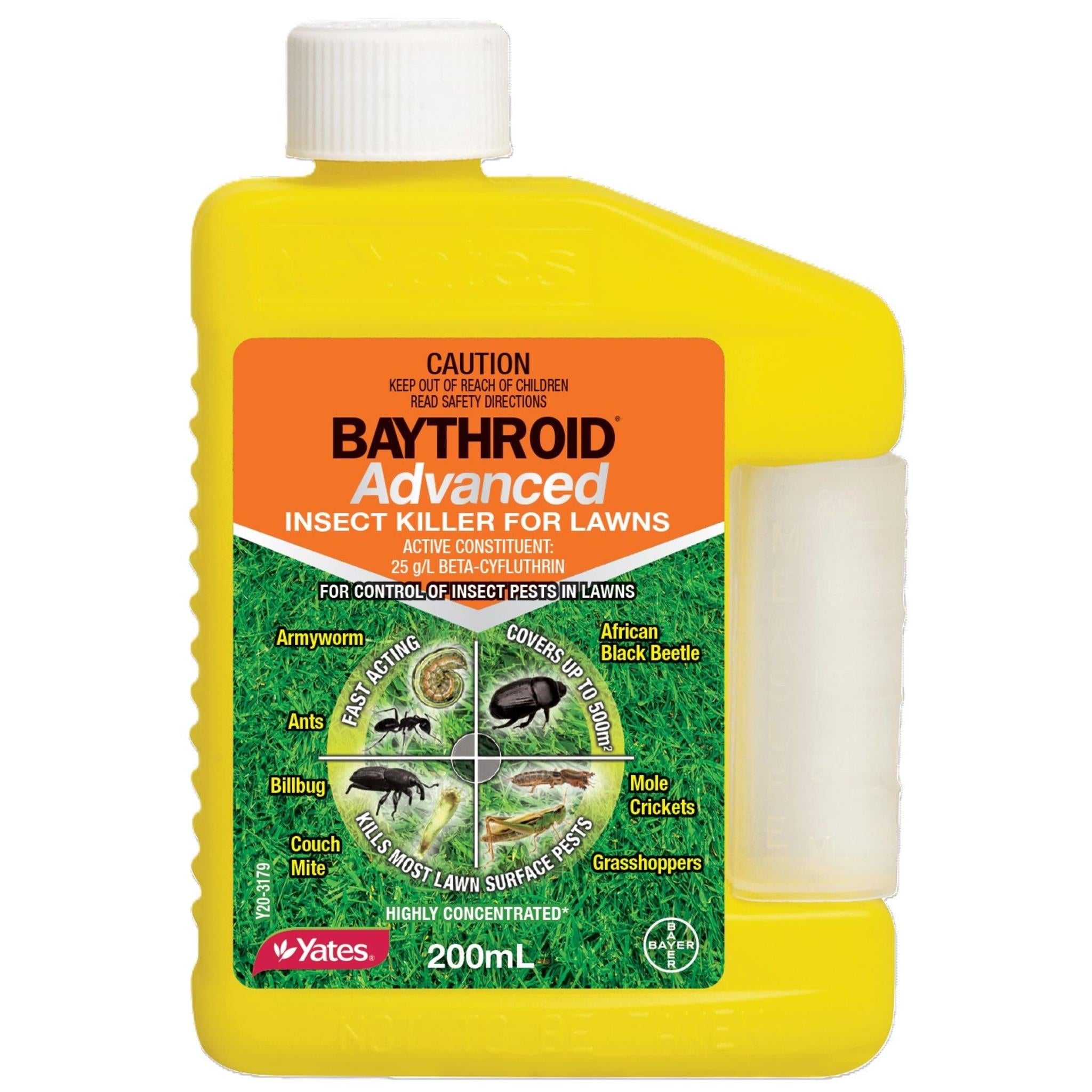 Yates 200ml Baythroid Advanced Insect Killer For Lawns