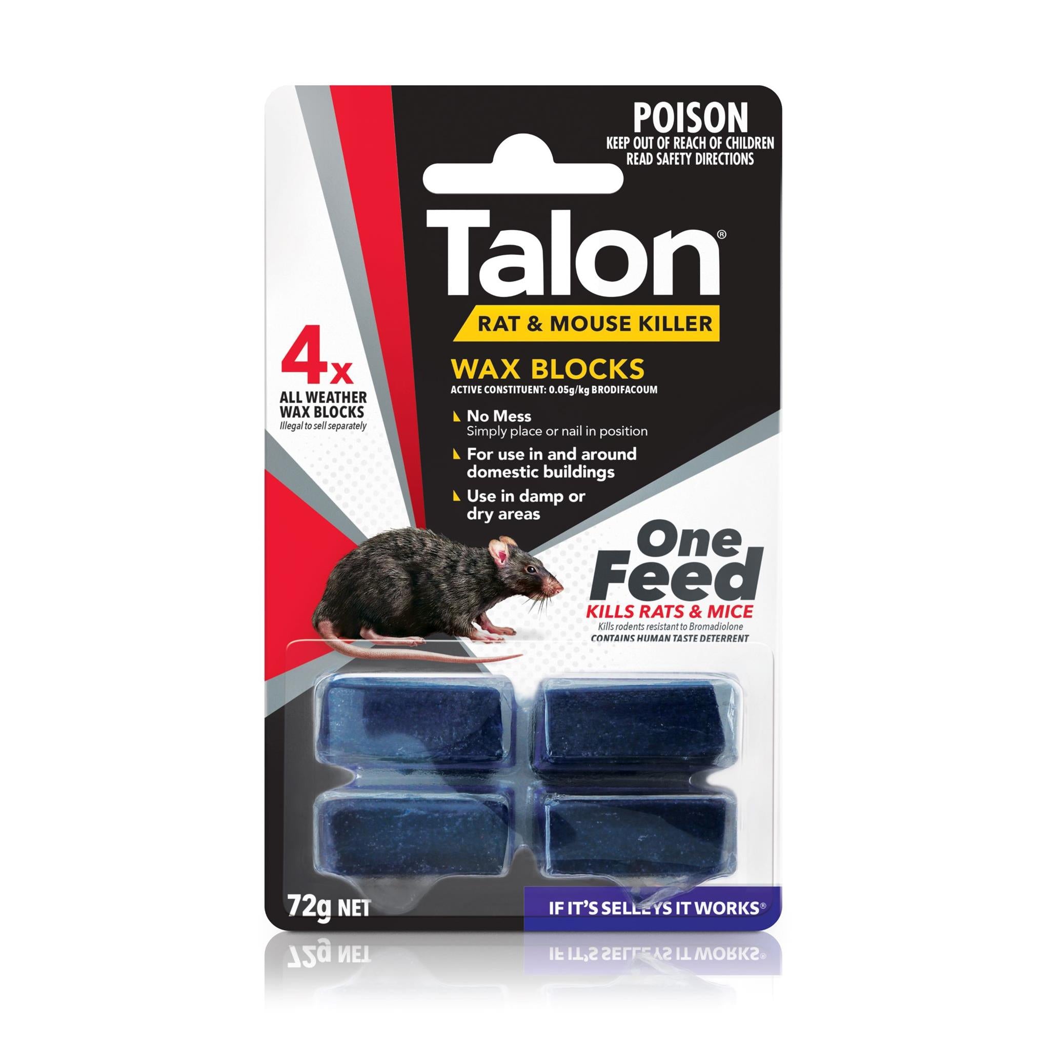 Talon Rat and Mouse Killer Wax Blocks