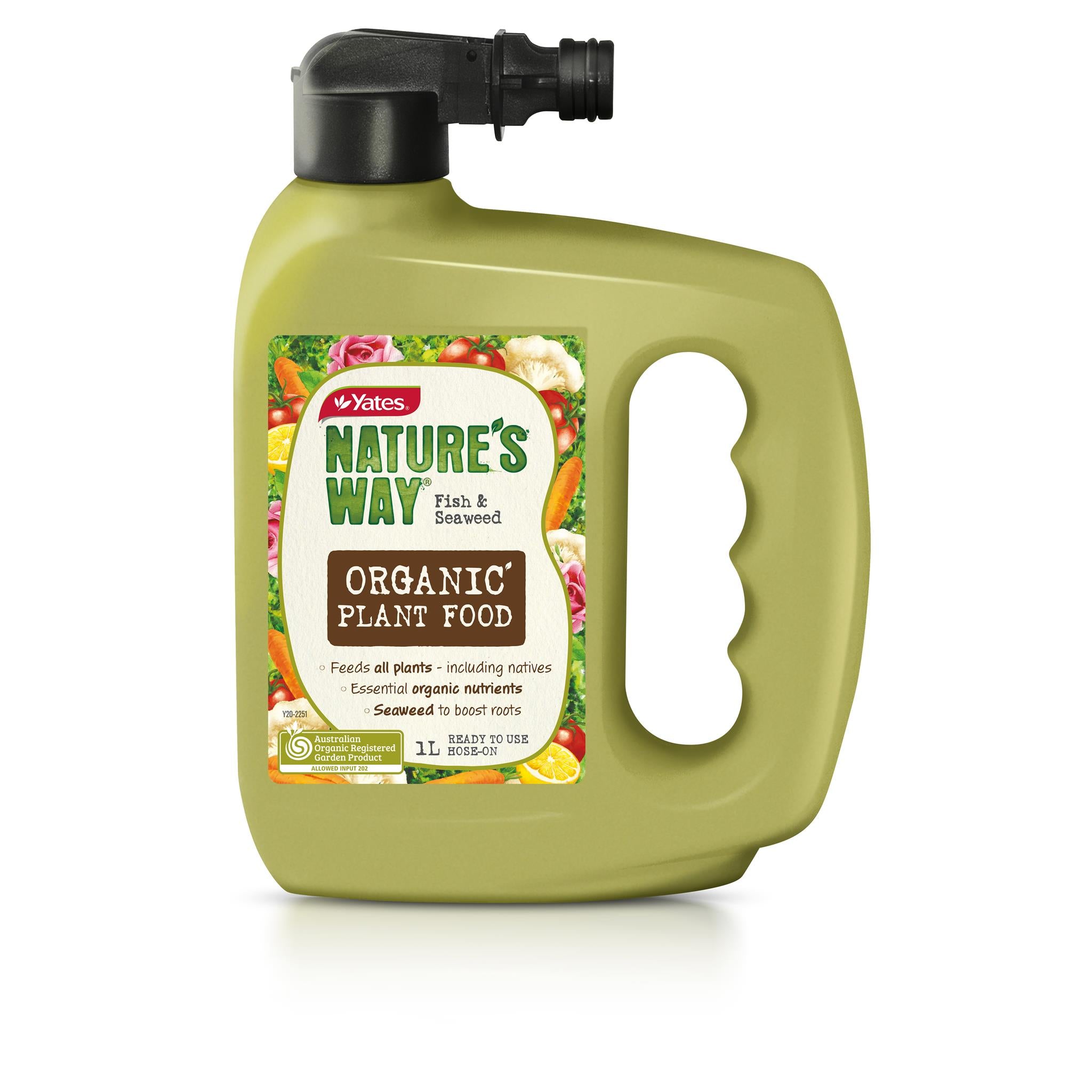 Yates 1L Nature's Way Organic Plant Food Hose-On