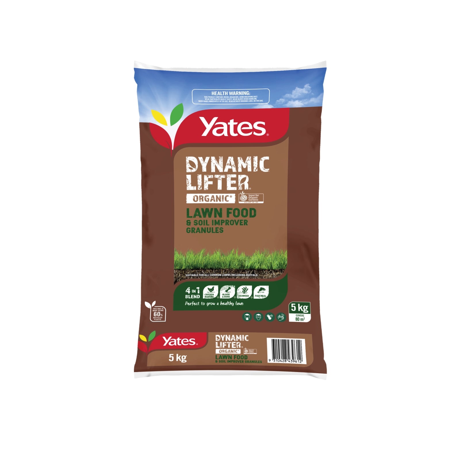 Yates 5kg Dynamic Lifter Organic Lawn Food