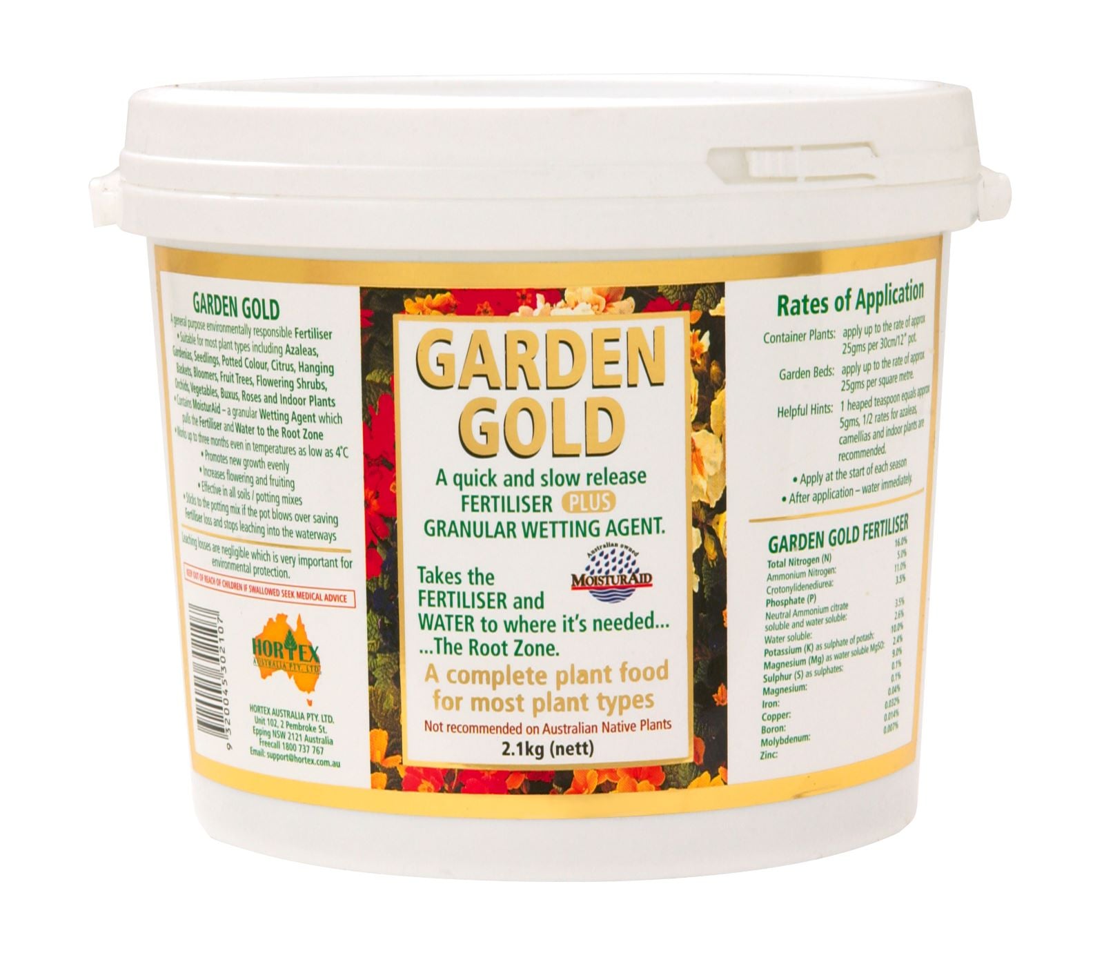 Garden Gold 2.1kg Slow Release Plant Fertiliser