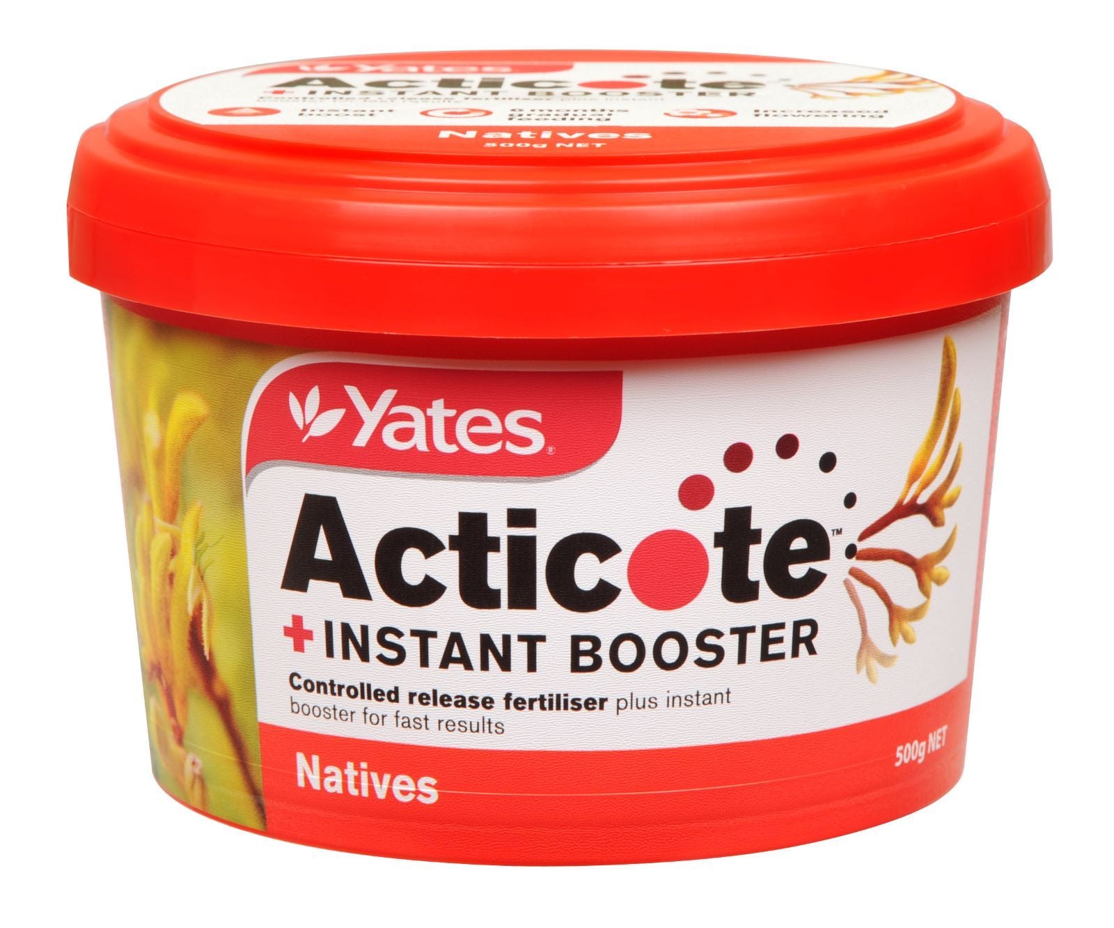 Yates 500g Acticote + Instant Booster Controlled Release Fertiliser for Natives