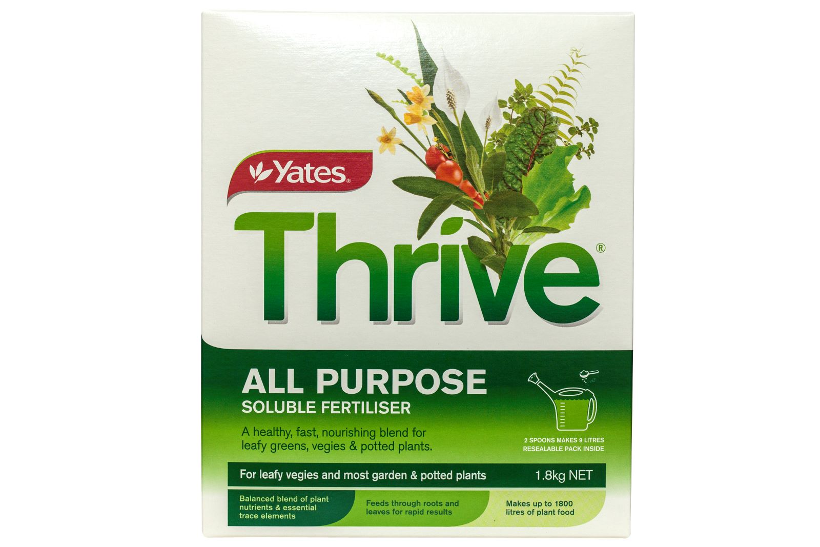 Yates 1.8kg Thrive All Purpose Soluble Plant Food