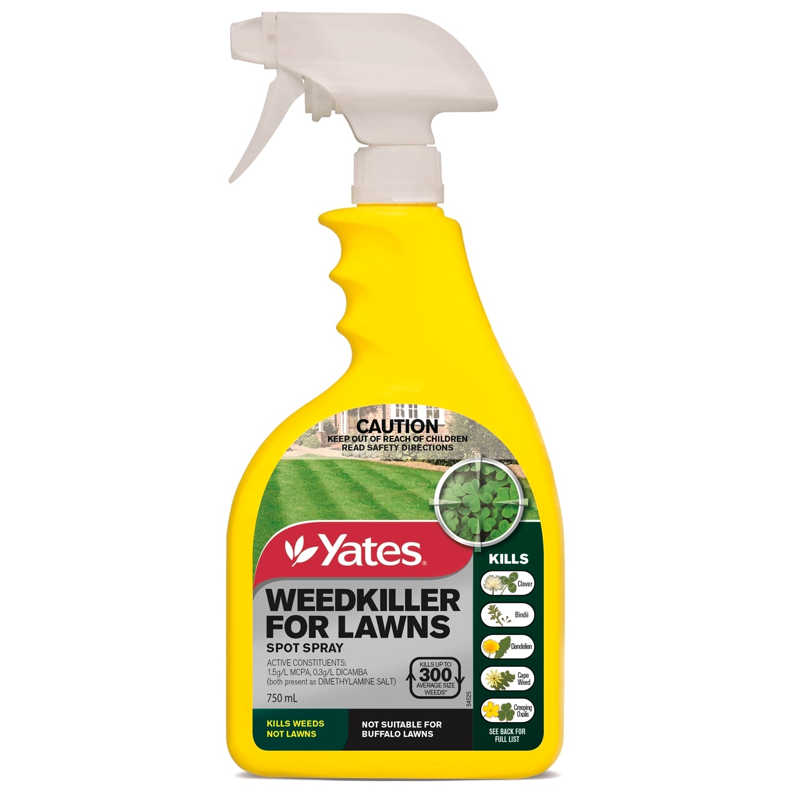 Yates 750mL Weedkiller for Lawns Spot Spray Ready-to-Use