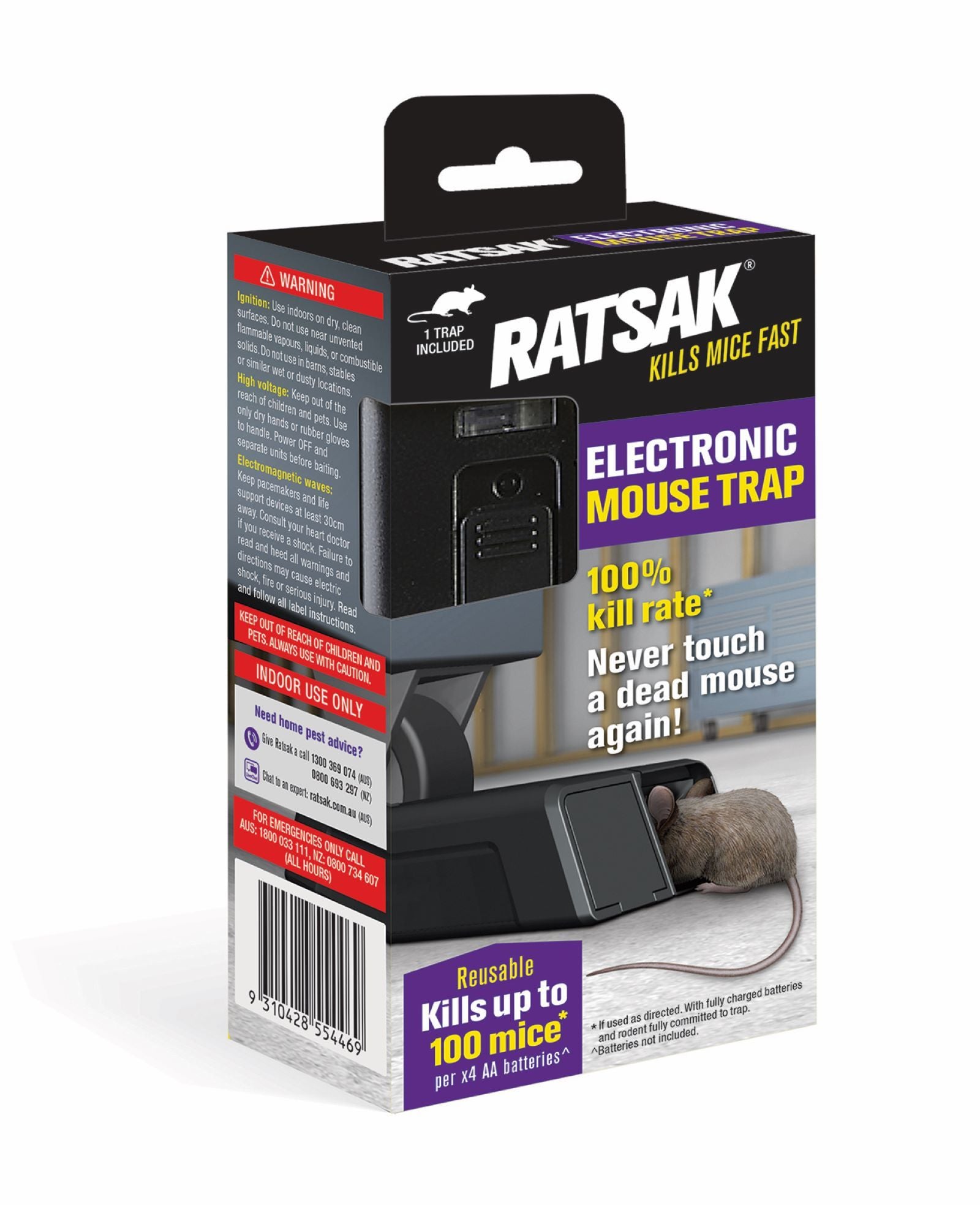 RATSAK Electronic Mouse Trap