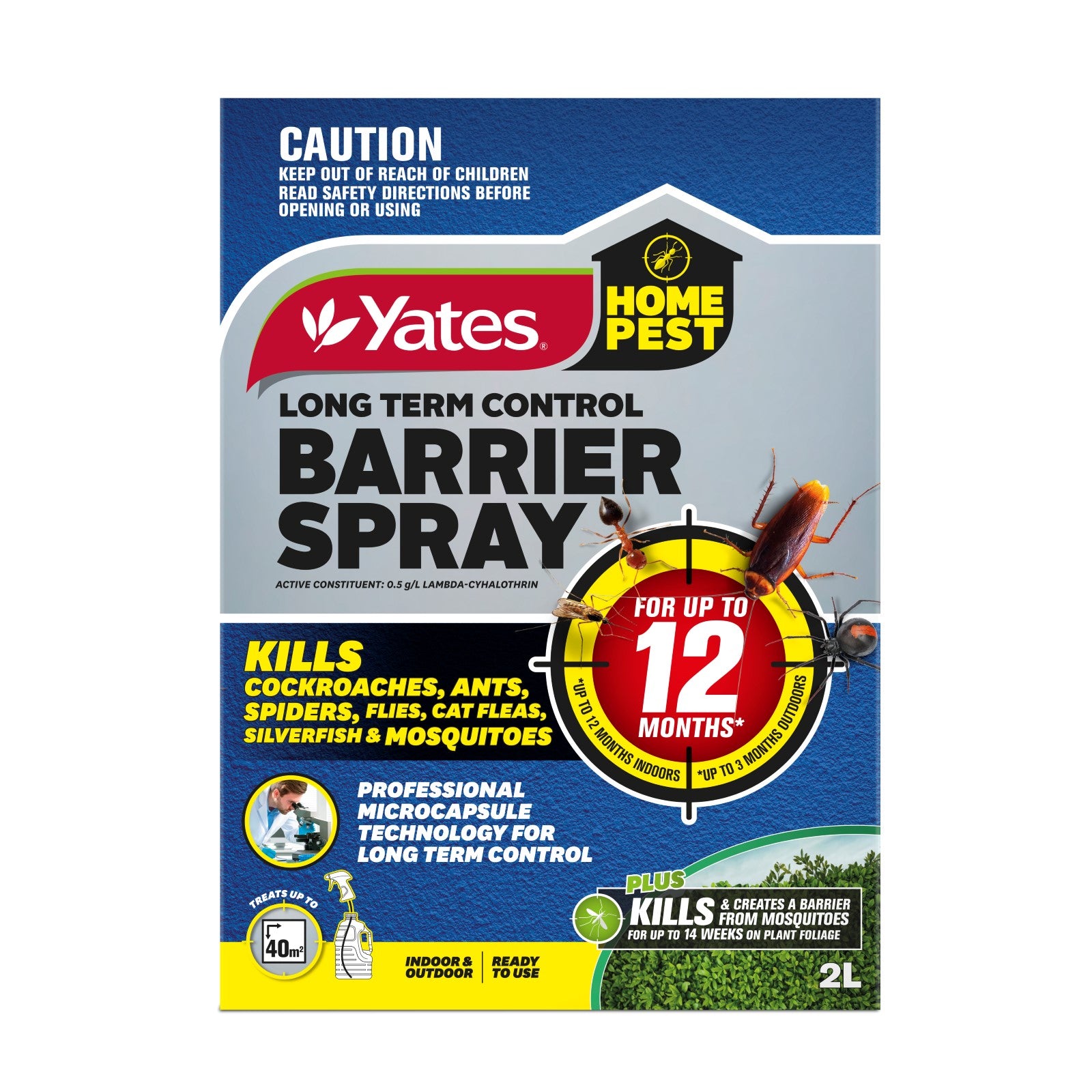 Yates 2L Home Pest Long Term Control Barrier Spray Ready-to-Use