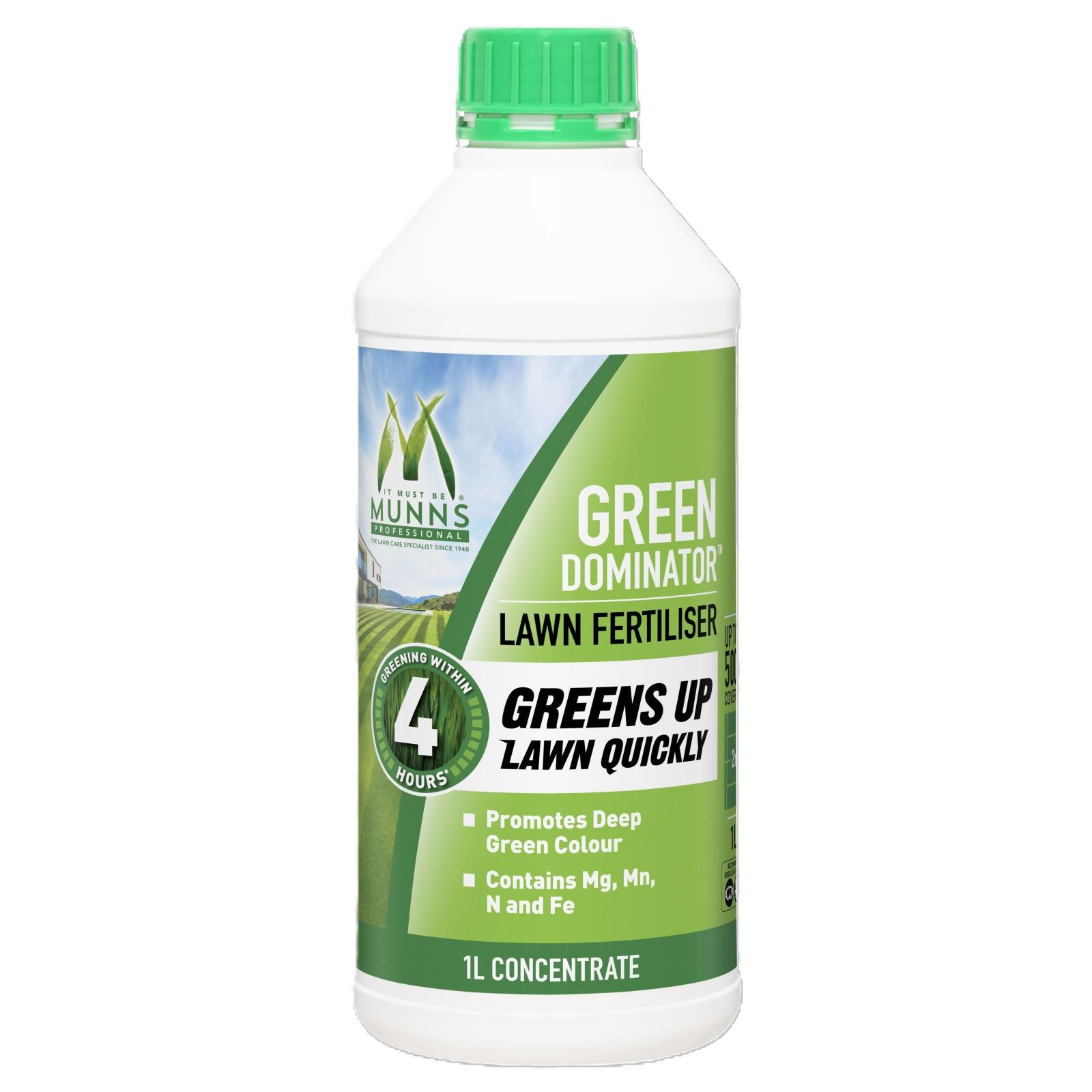 Munns Professional 1L Green Dominator Lawn Fertiliser Concentrate