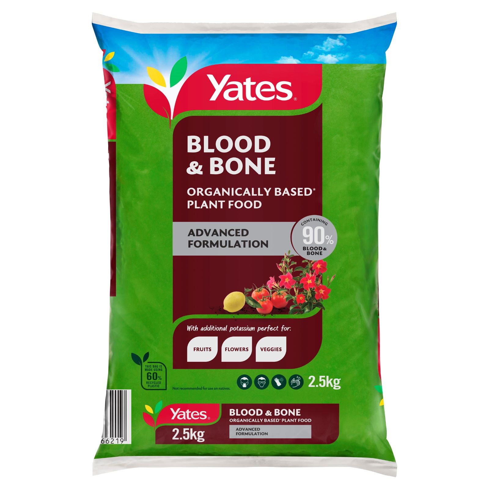 Yates 2.5kg Blood & Bone Organically Based Plant Food Advanced Formulation