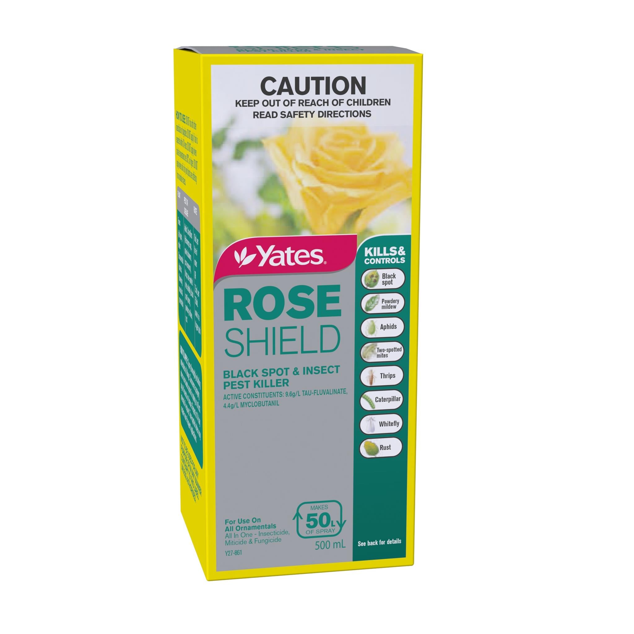 Yates 500ml Rose Shield Black Spot And Insect Pest Killer Concentrate