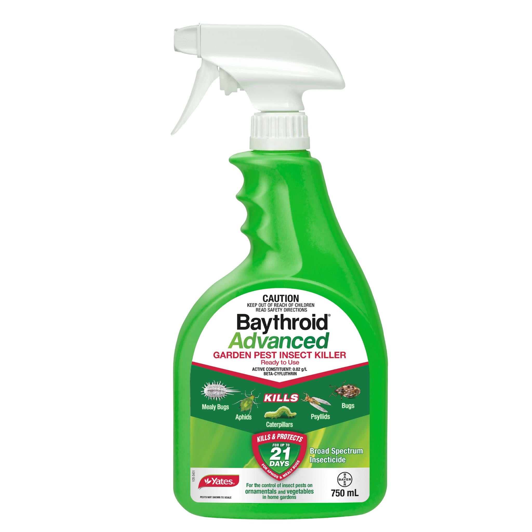 Yates 750mL Baythroid Advanced Garden Pest Insect Killer Ready-to-Use