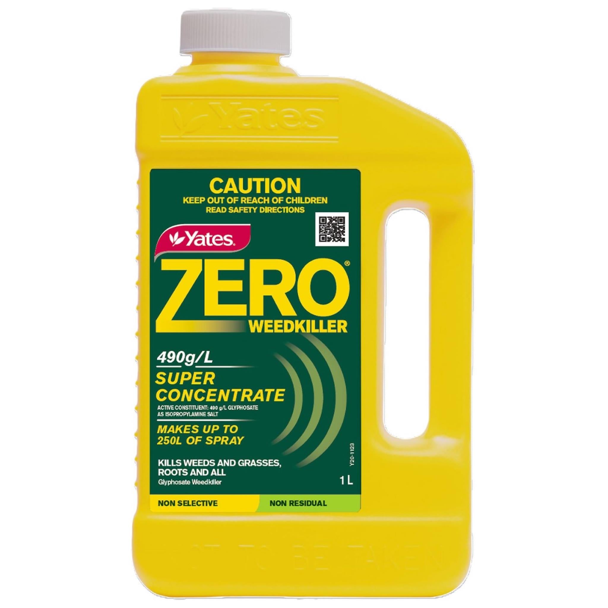 Yates 1L 490g/L Zero Weed Killer Super Concentrate