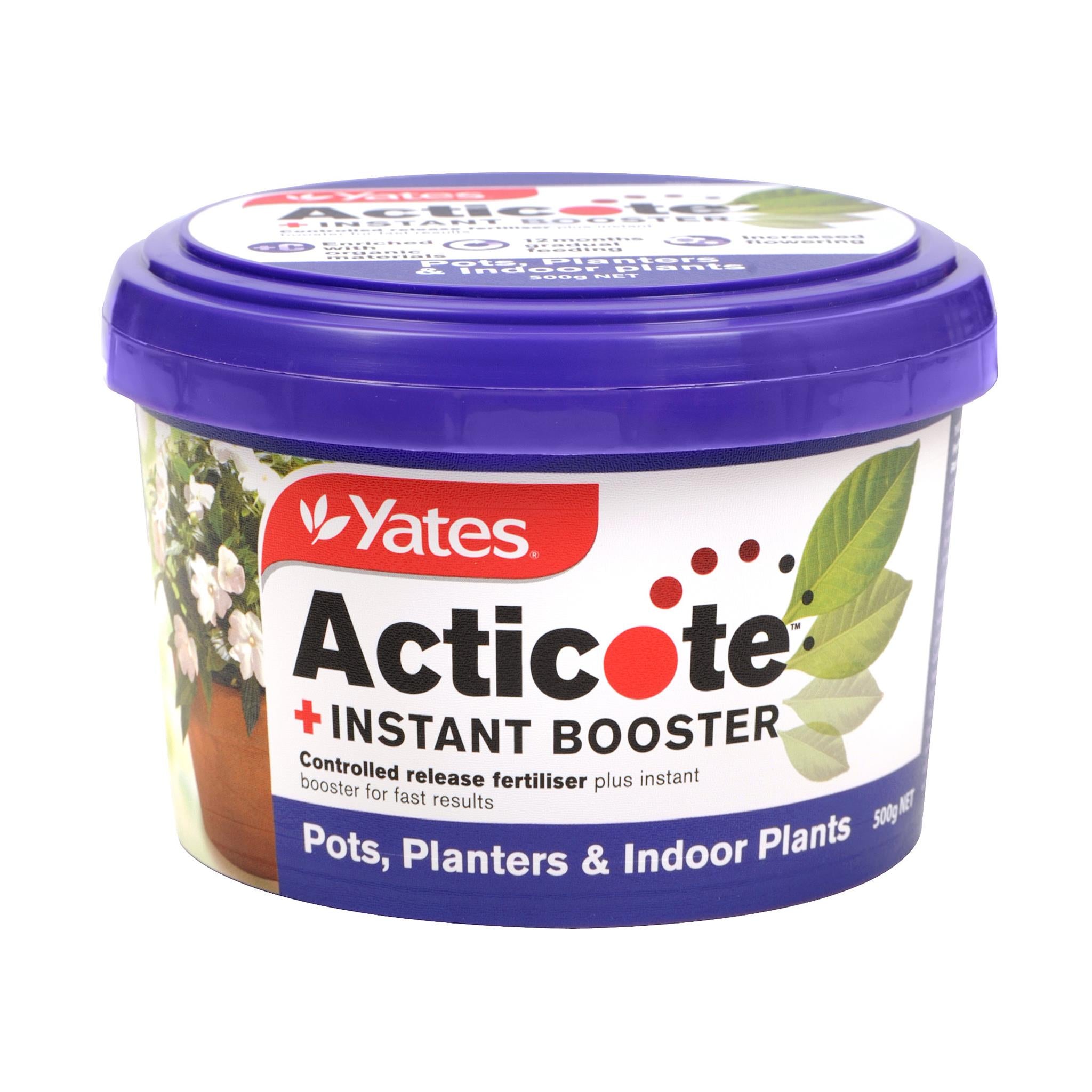 Yates 500g Acticote + Instant Booster Controlled Release Fertiliser for Pots, Planters & Garden Beds