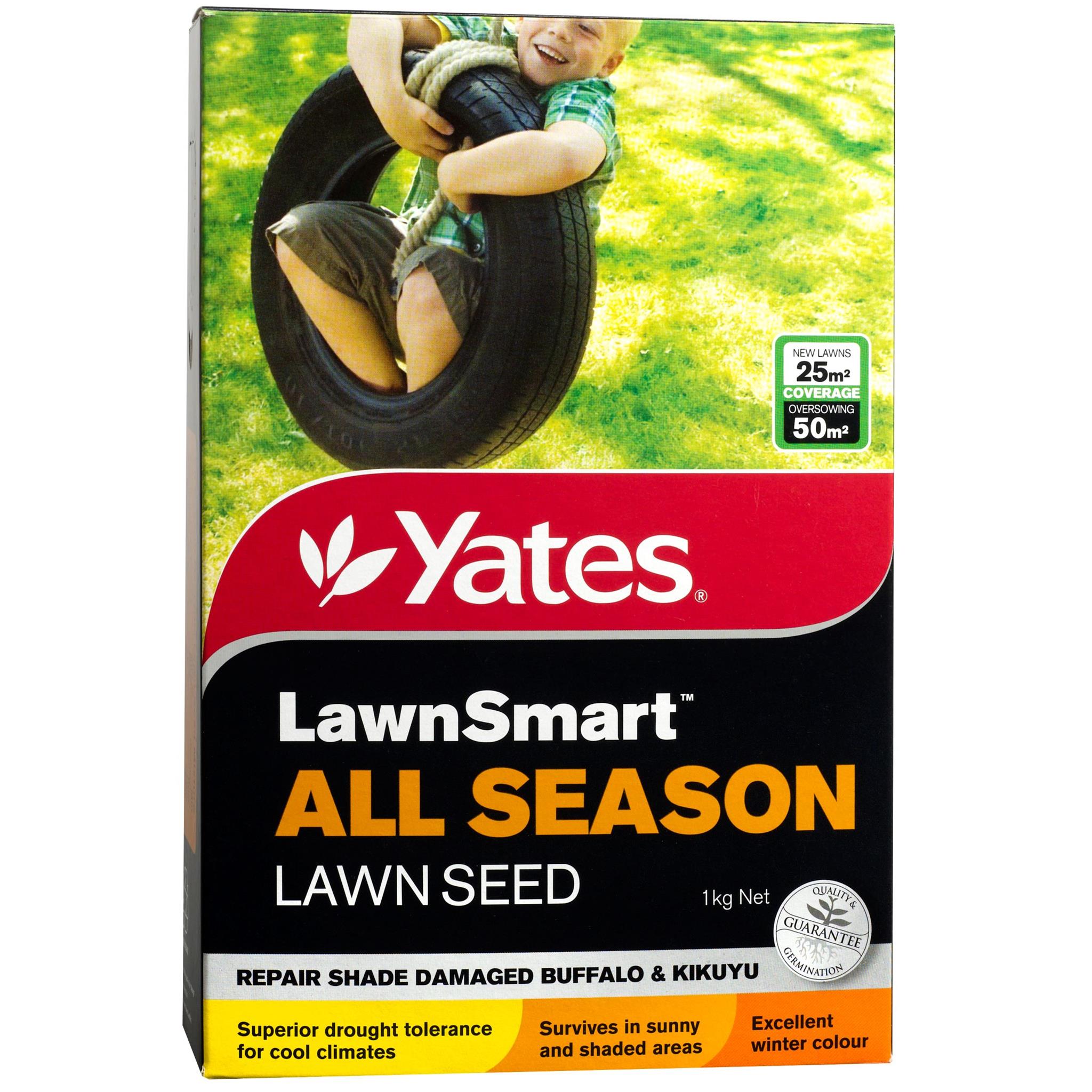 Yates 1kg LawnSmart All Season Lawn Seed